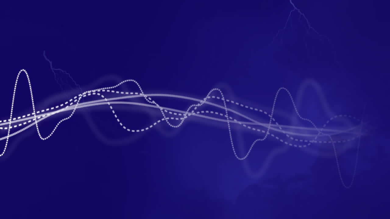 animación de diagramas en movimiento sobre fondo azul