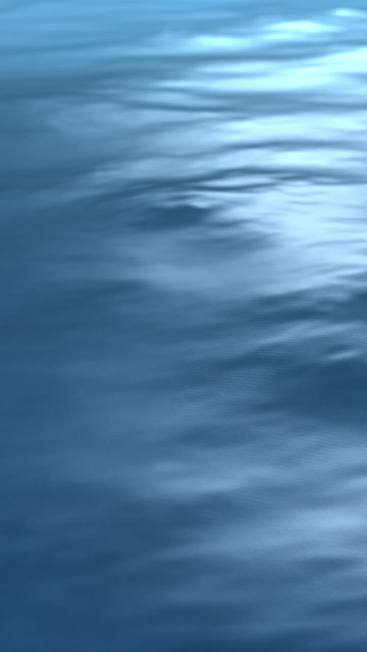 Superficie astratta dell'acqua blu Onde delicate Animazione in loop