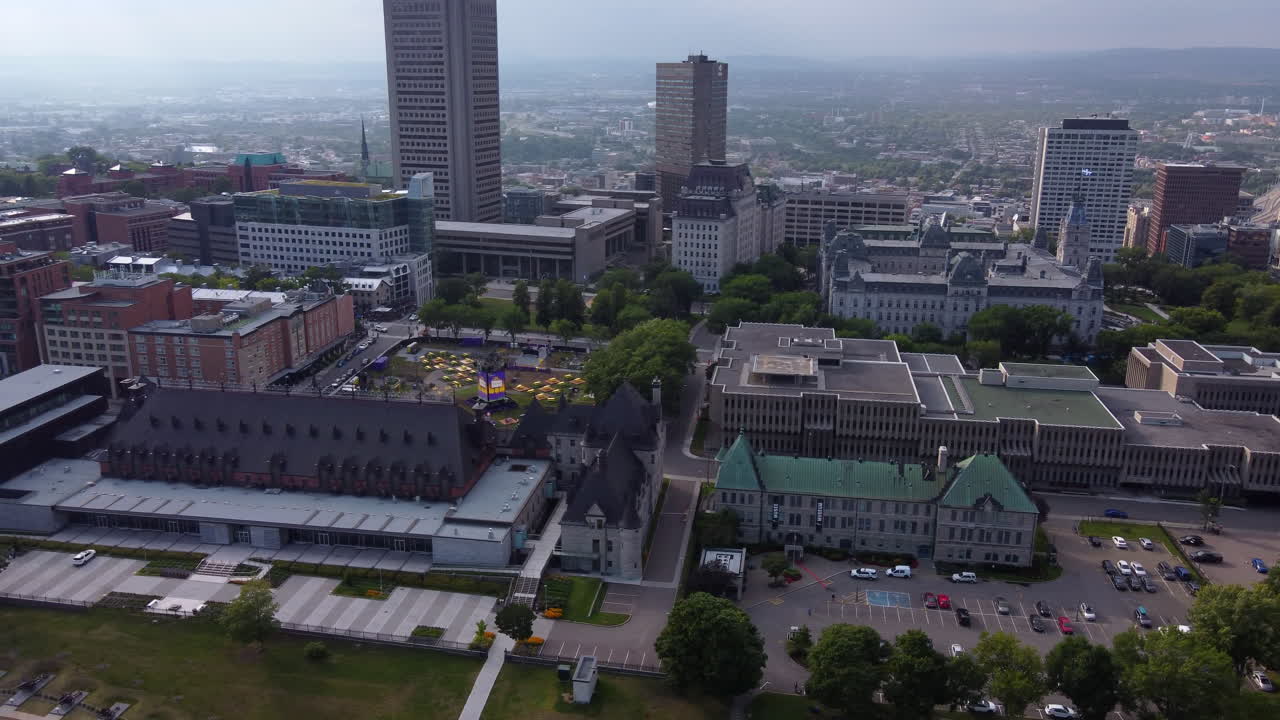 캐나다 퀘벡 시 상공 비행