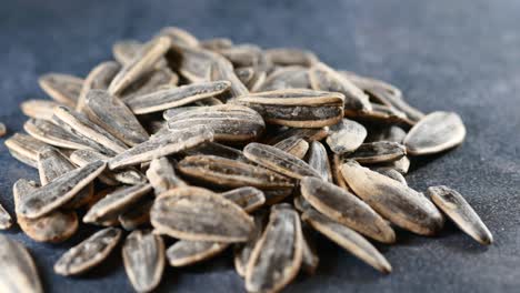 close up of a pile of salted sunflower seeds