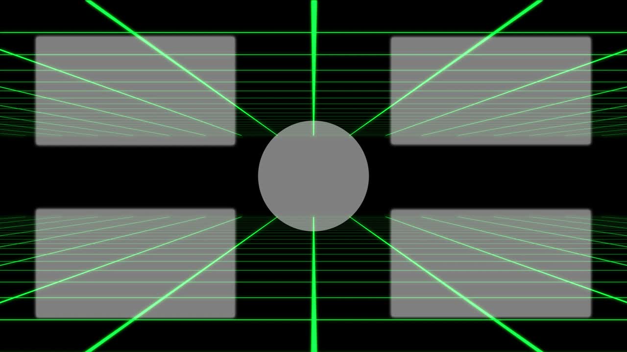 movimiento de la cuadrícula card end ending screen motion graphics