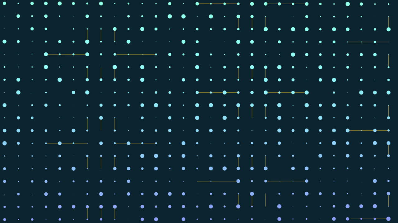 Colorful circle grid pattern floating on dark background