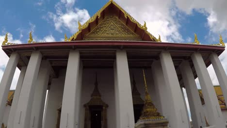 time lapse beautiful church at wat pho temple , bangkok , thailand