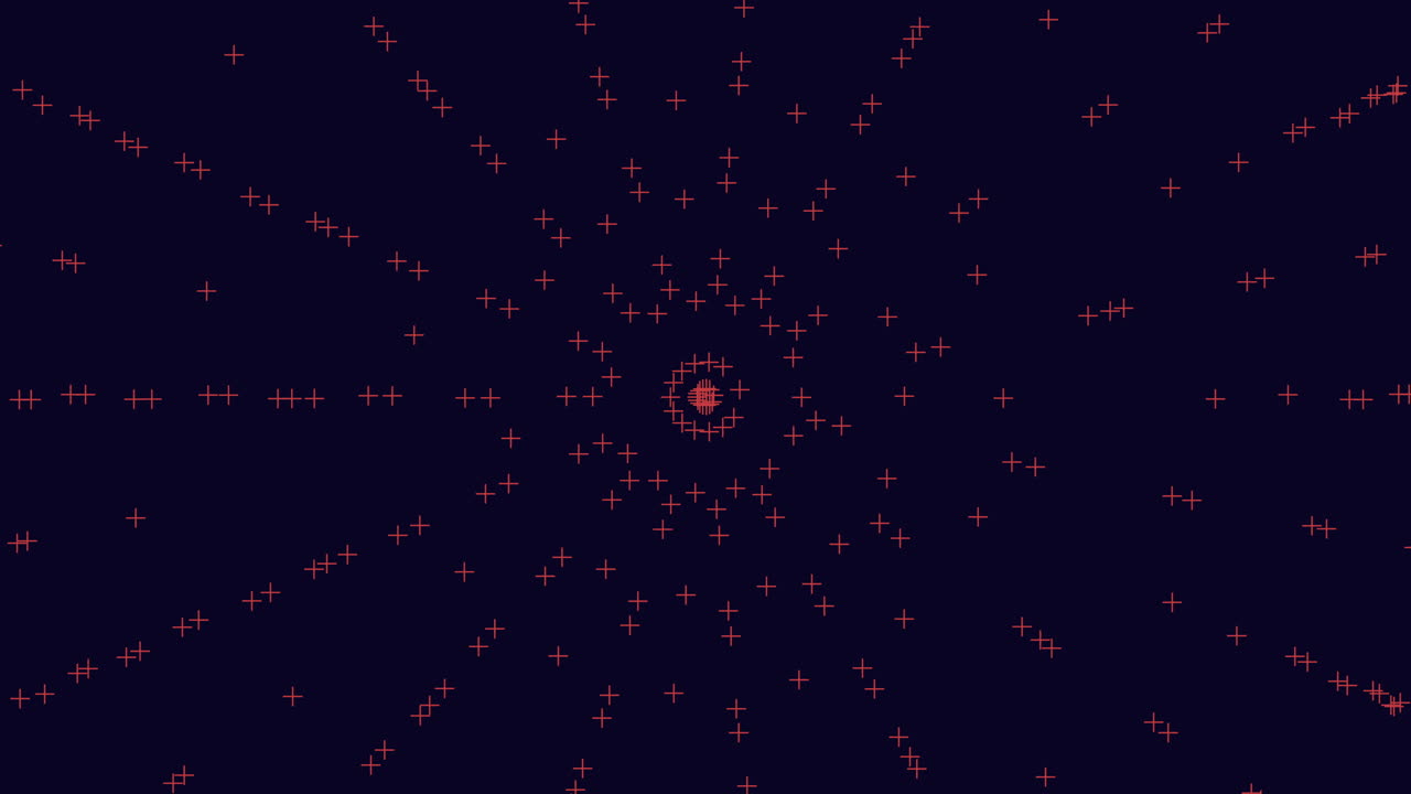 Neon confetti and crosses pattern