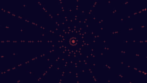 Neon confetti and crosses pattern