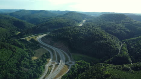 highway winding through mountains