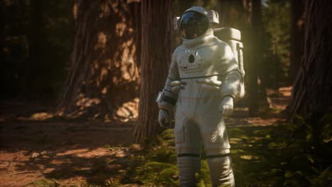 lonely-Astronaut-in-dark-forest