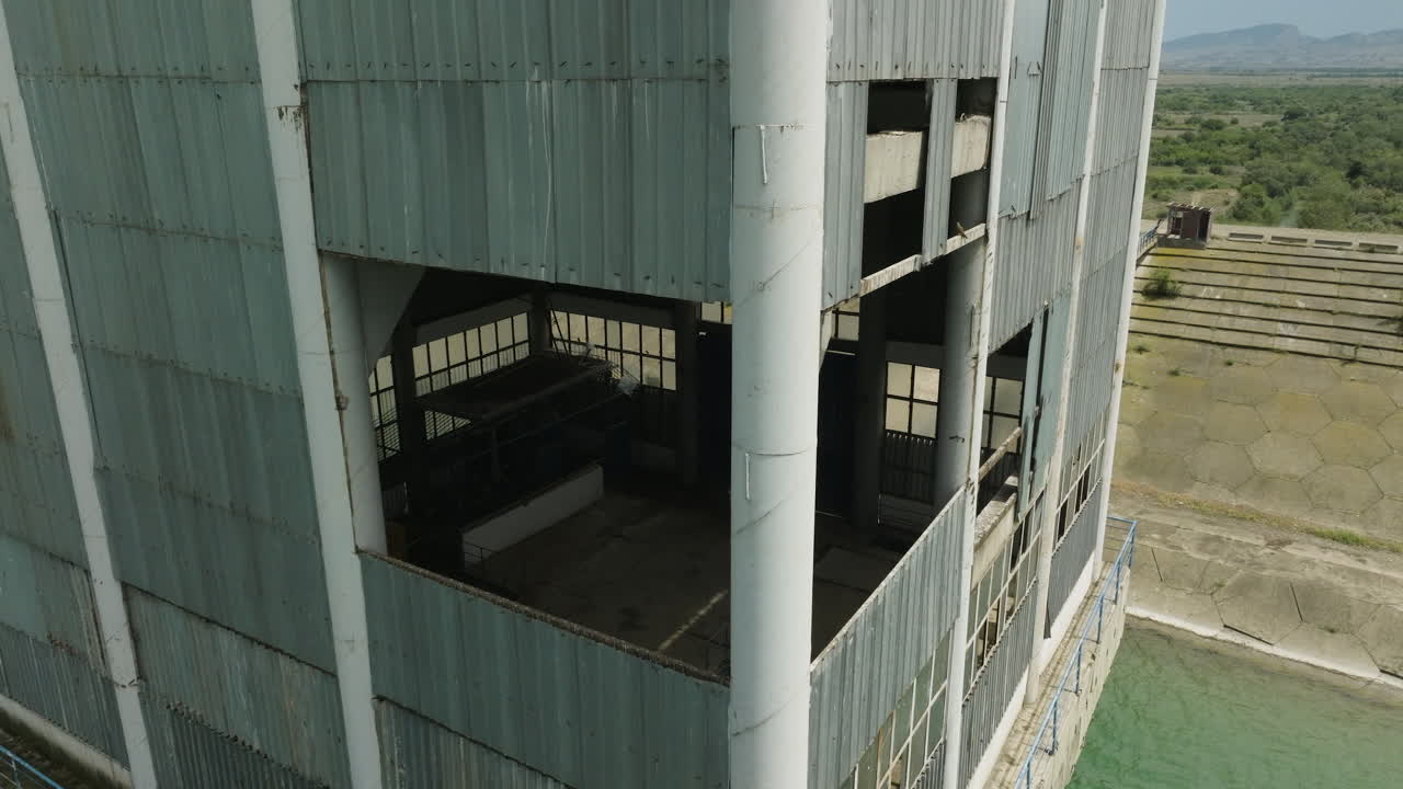 황량한 버려진 탑의 통제실, 달리스 mta 저수지, 조지아