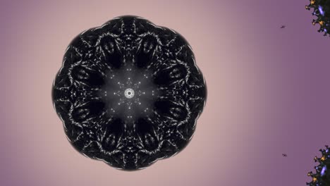 el patrón de virus pandémico en 3d flotando sobre un fondo azul oscuro.