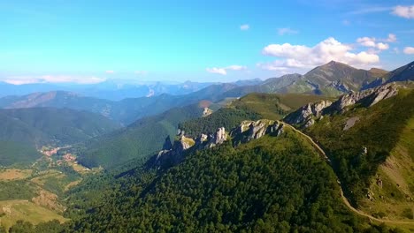 drone's eye on picos: majestic peaks unfold, nature's grandeur on full display