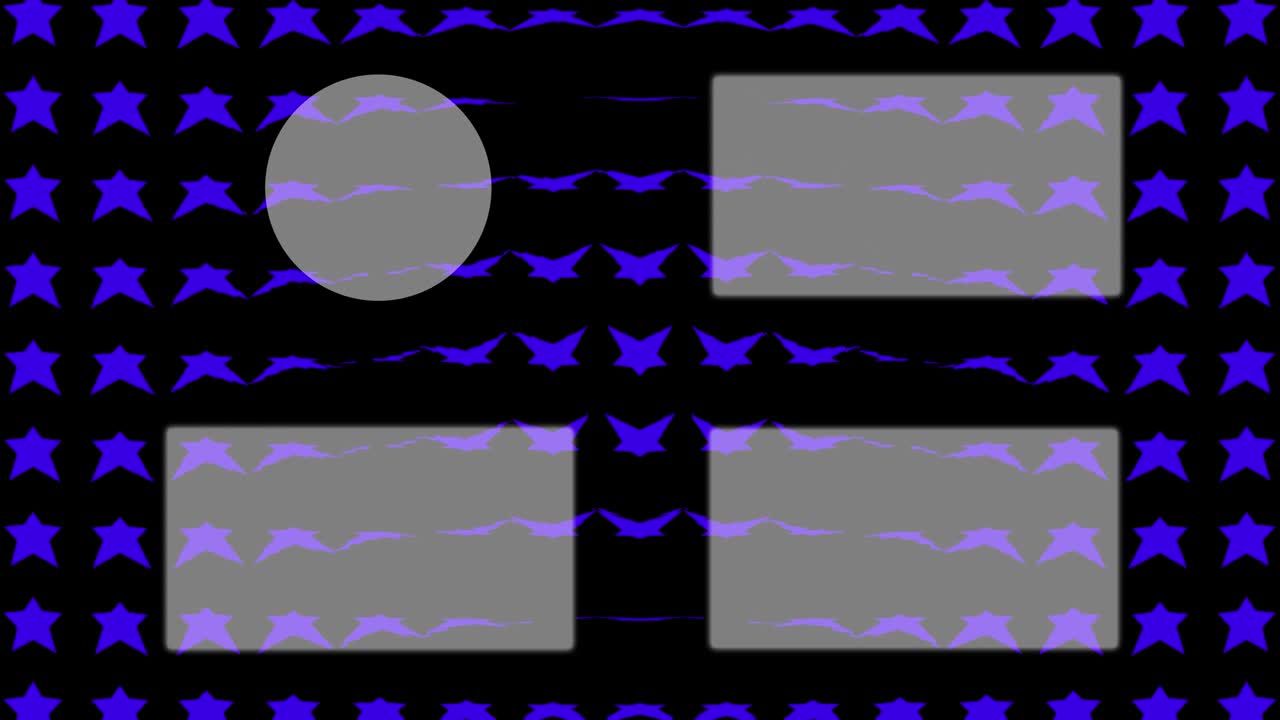 tarjeta de final de onda de estrella pantalla de final de gráficos de movimiento