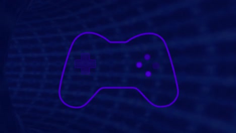 animación del logotipo púrpura del videojuego