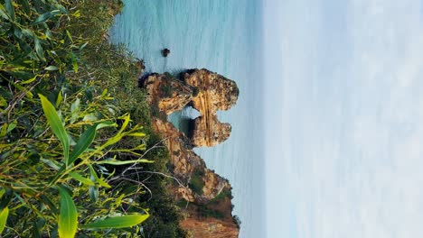 ponta da piedade rocks near lagos in algarve, portugal