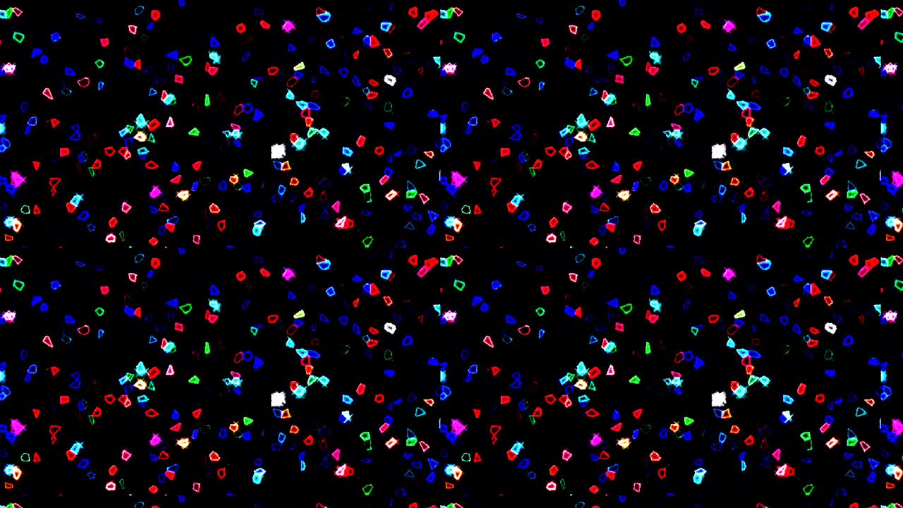 Beautiful abstract kaleidoscope that shines, a radiant light that regulates the subtle movements