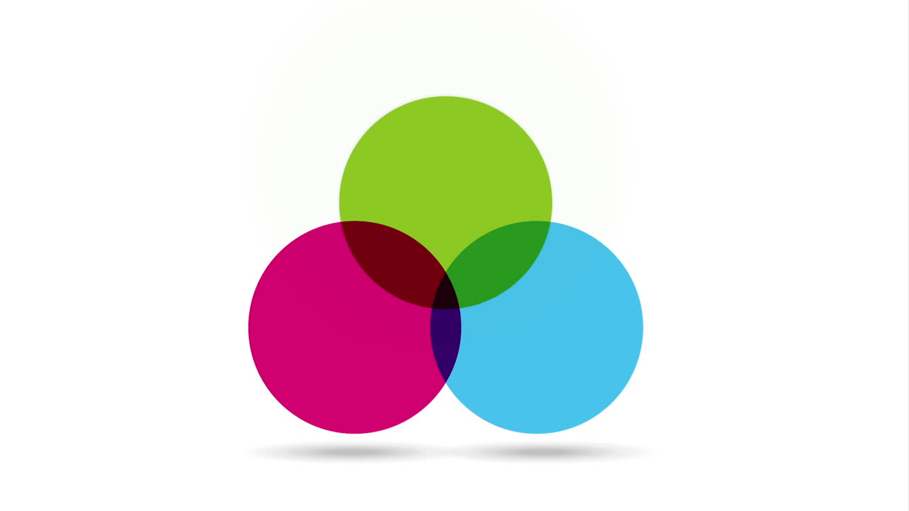 diseño gráfico de círculos superpuestos