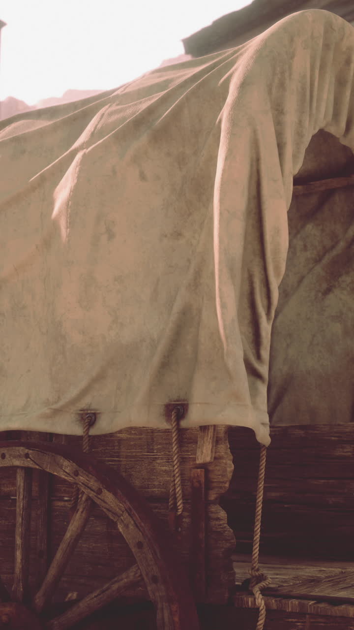 서쪽 사막 에 있는 옛날 의 인 마차