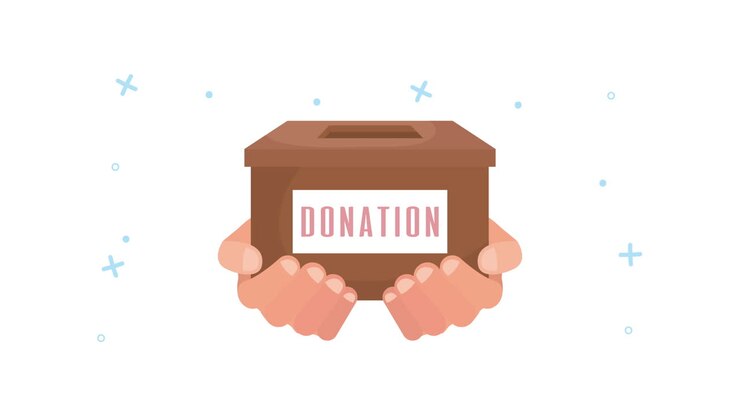 Donation Box in Hands