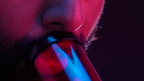 bong hit in slow motion