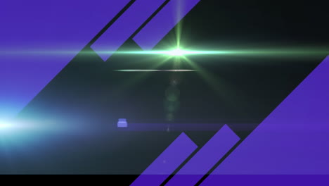animación de líneas púrpuras diagonales que se mueven con luz brillante sobre fondo azul