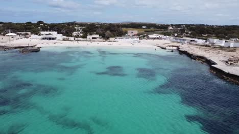 lido burrone by drone favignana island in trapani sicilia