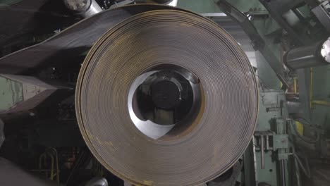 metal coil in a rolling mill