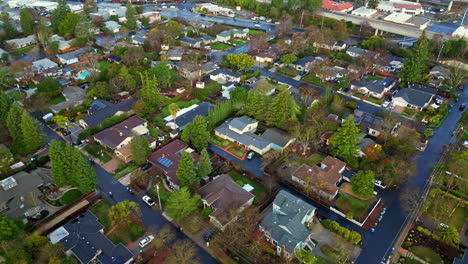 private estates of walnut creek township in california, aerial view