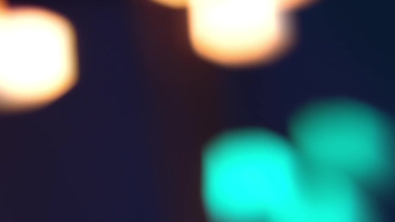 Dynamic Colorful Bokeh Lights Moving on Dark Background