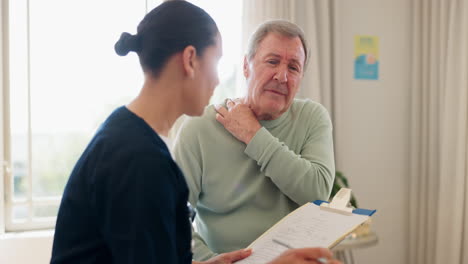 Clipboard,-medical-and-nurse-with-senior-man