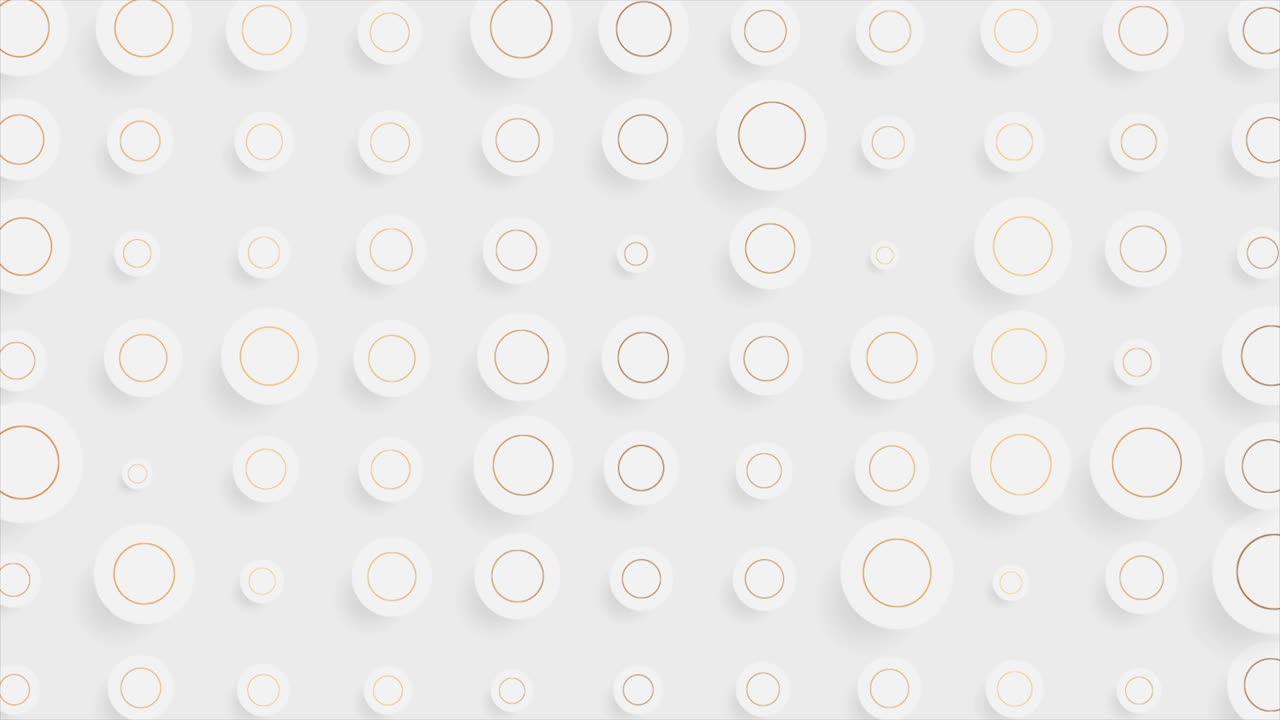círculos mínimos de gris y bronce fondo de movimiento abstracto