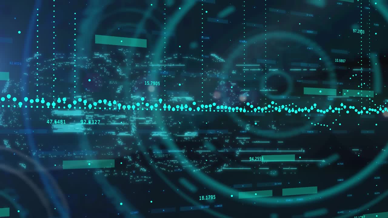 Animation of online security padlock, data processing