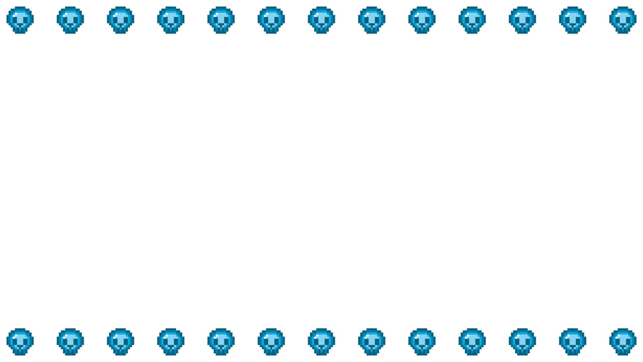 Pixel Art Mini Skull Frame Animated Overlay 1080p Transparent 30 fps (2).mov