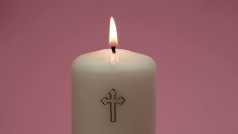 catholic candle burning