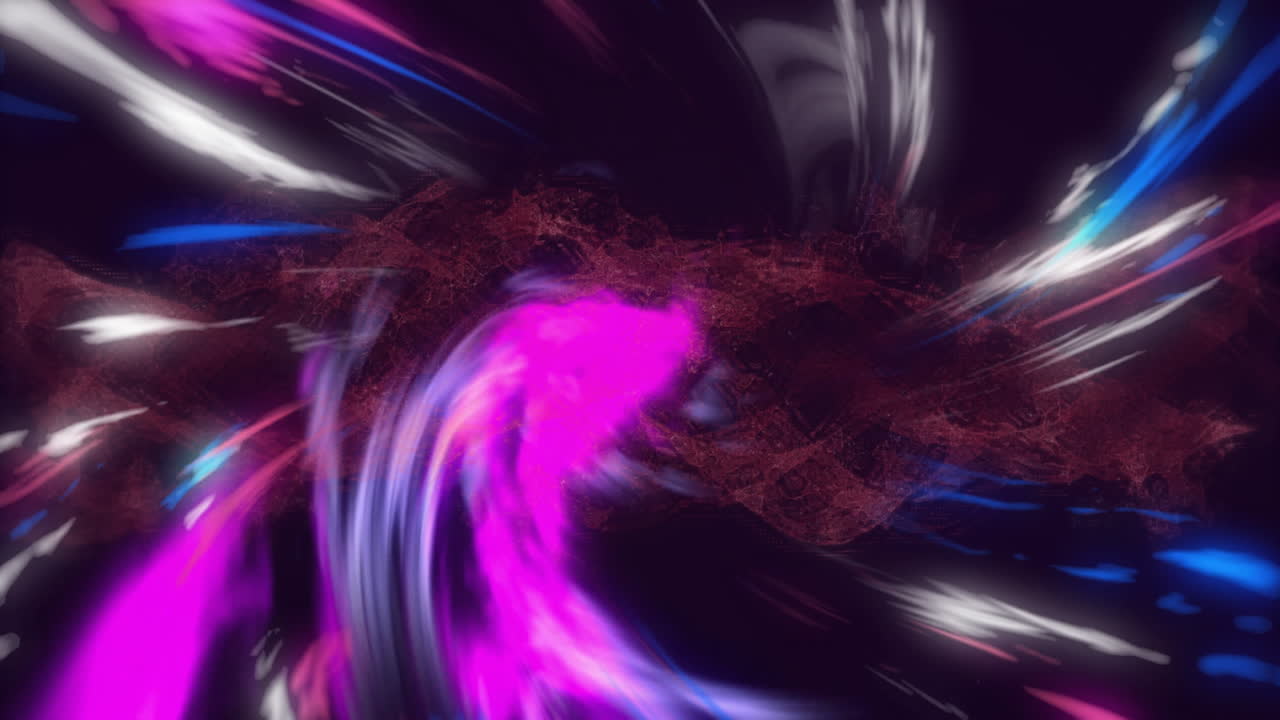 Swirling colorful lights creating dynamic animation pattern on dark background