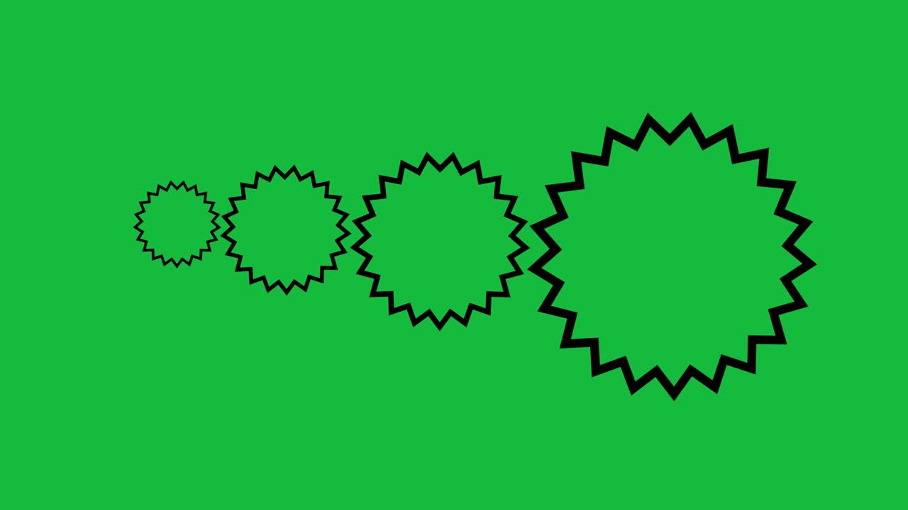 engranajes giratorios gráficos de movimiento con fondo de pantalla verde