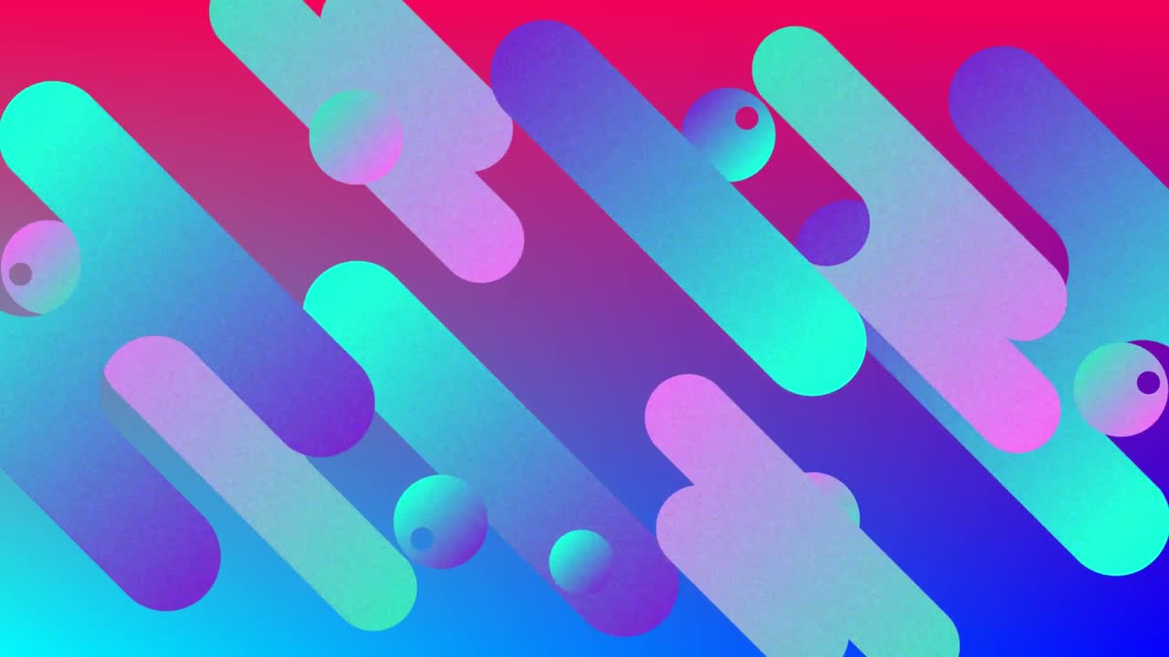 formas de píldoras coloridas y círculos