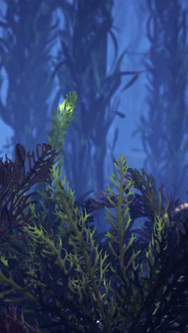 underwater kelp forest