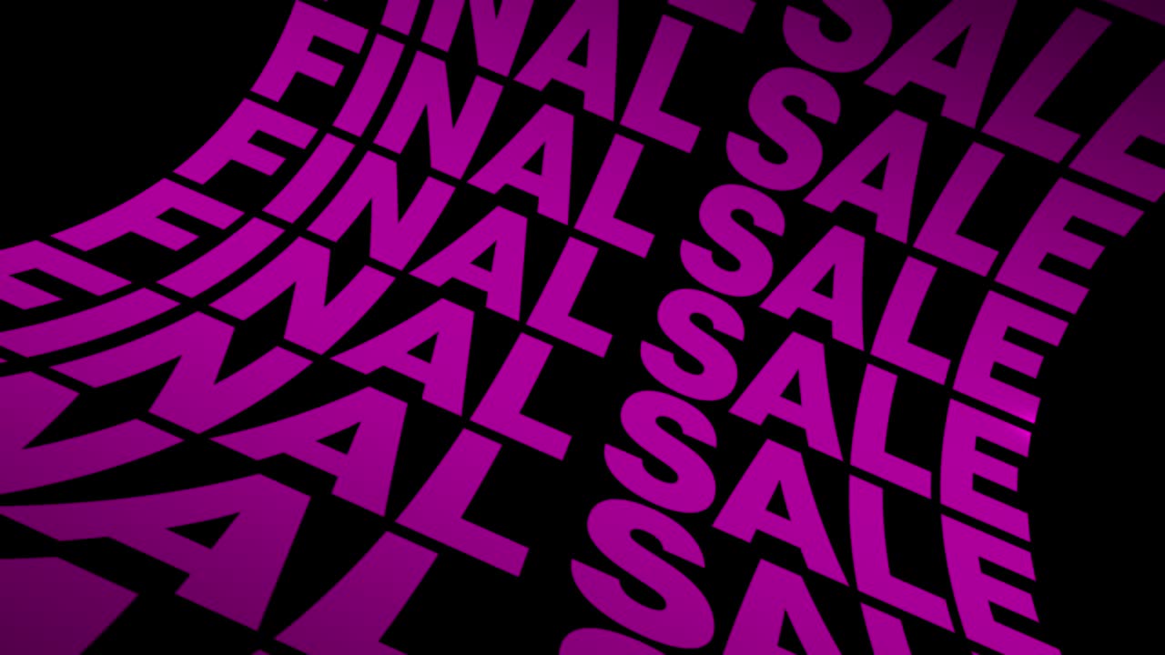 campaña de promoción de venta animación banner de anuncio. promoción de venta campaña creativa. venta rosa fondo tipografía animación.