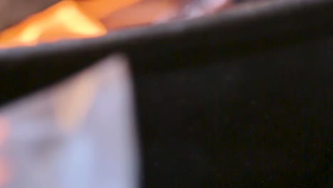 a fire in slow motion