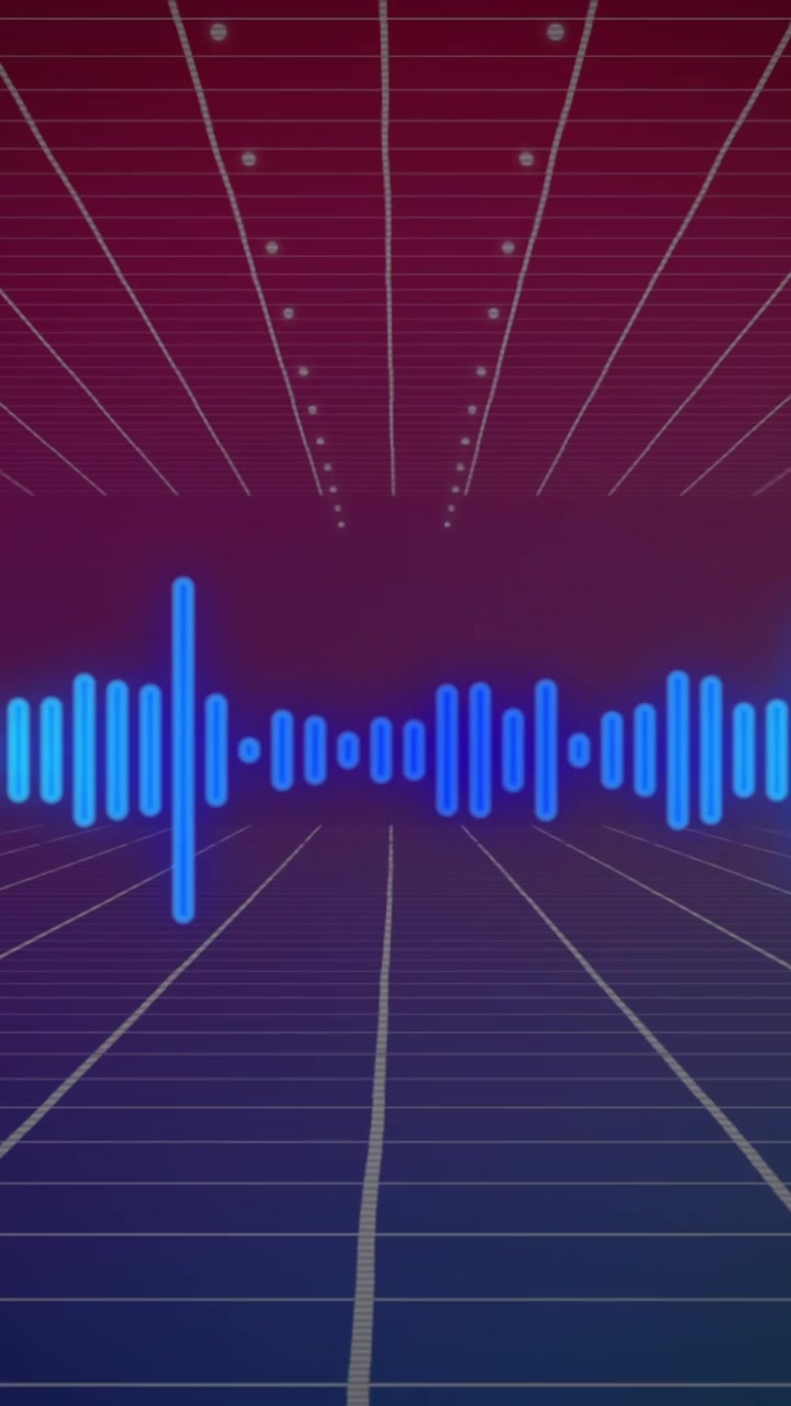 Animation of sound spots moving over squares
