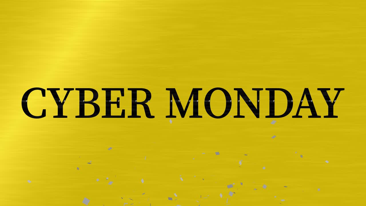 사이버 월요일 판매 이벤트 텍스트 애니메이션 모션 그래픽