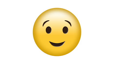 digital generated video of winking emoji