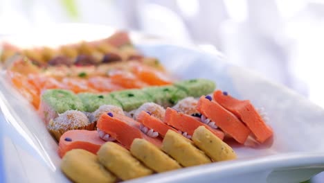 Traditional-Indian-Sweetmeats-Served-at-an-Indian-Wedding---Close-Up