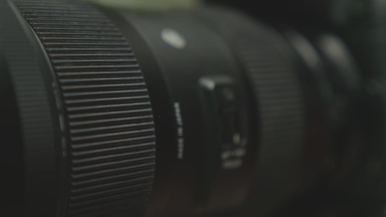 Close Up Camera Lens Focus. Photography Concept