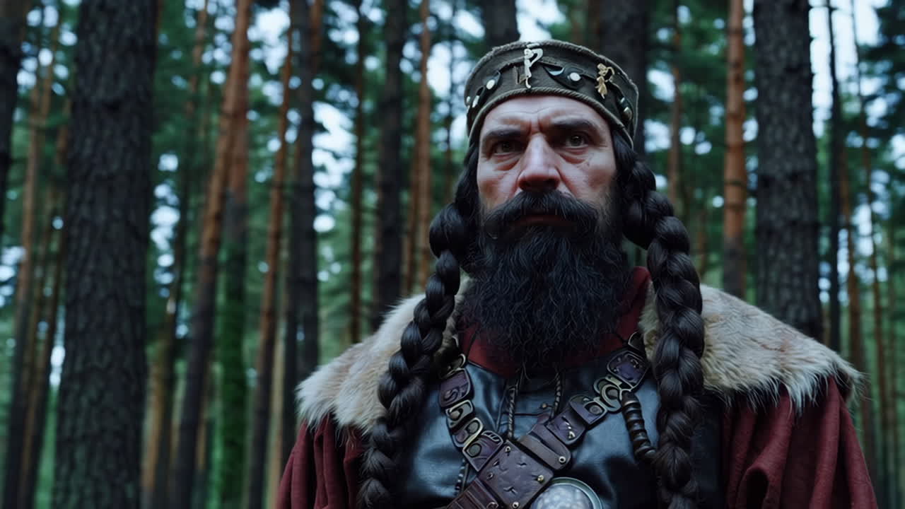 Medieval Man in a Forest