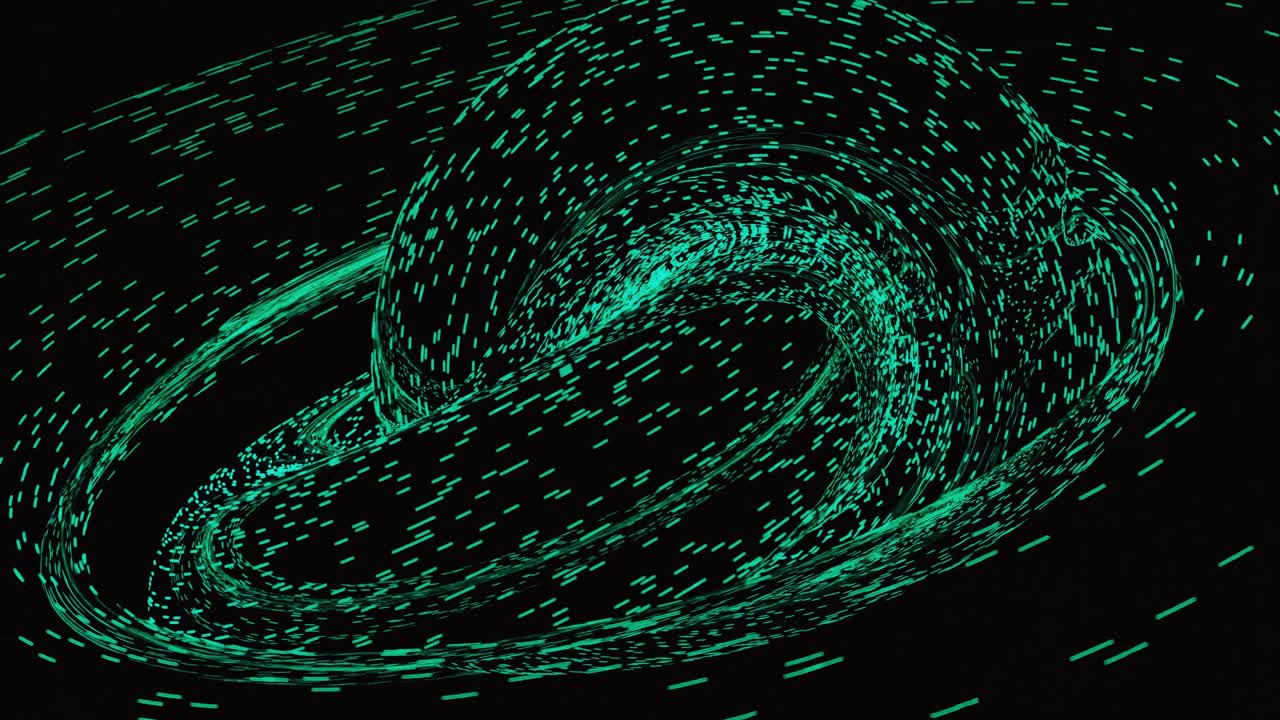 Abstract Vortice di luce verde