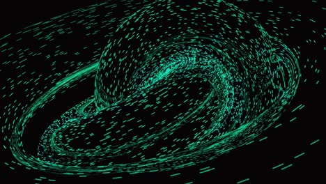 abstract green light vortex