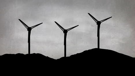 wind mills on a hill