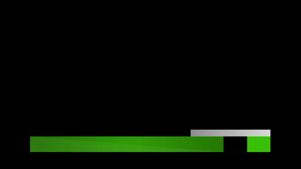 Clean Lower Third Includes Alpha Channel - Green