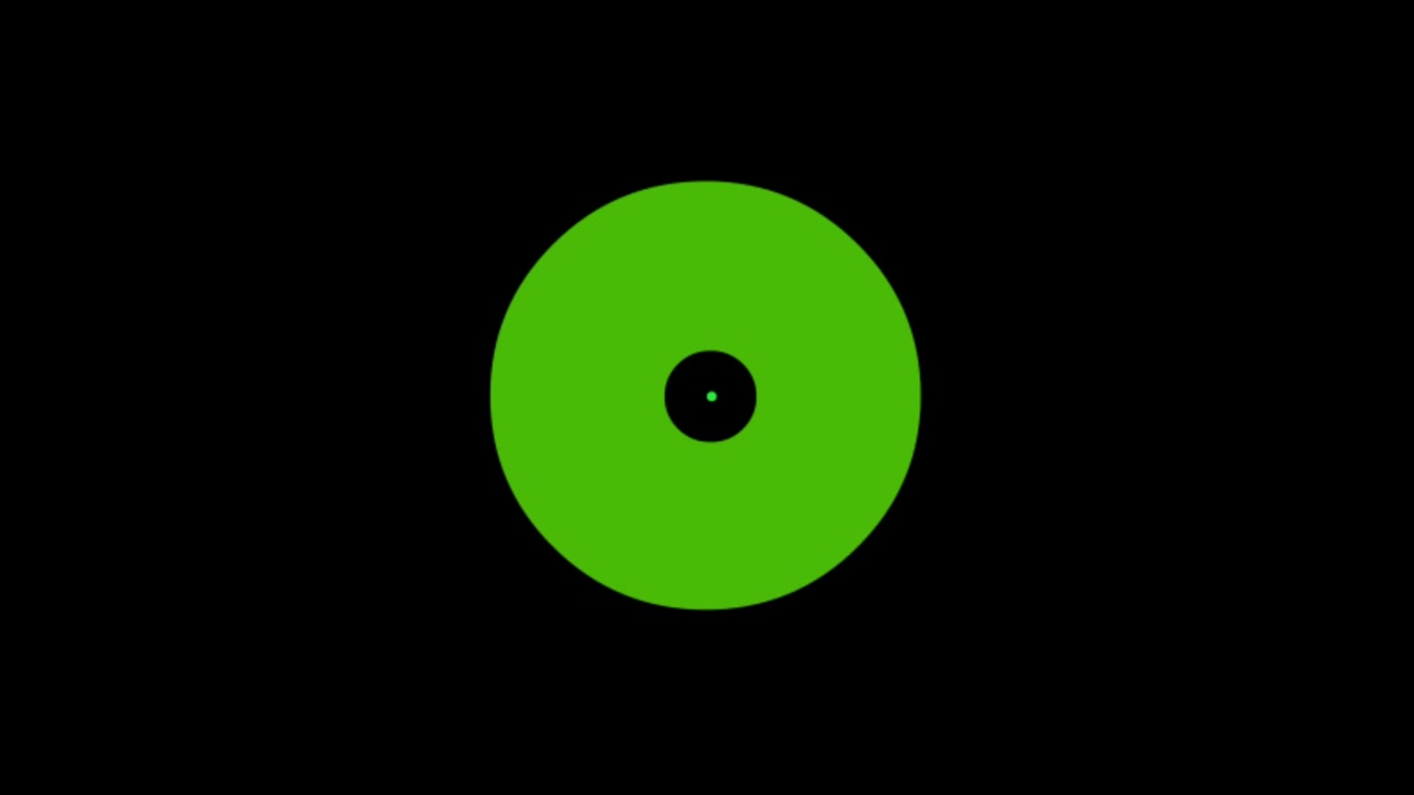 Animation colorful geometric shape isolate on black background.