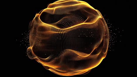 golden abstract sphere